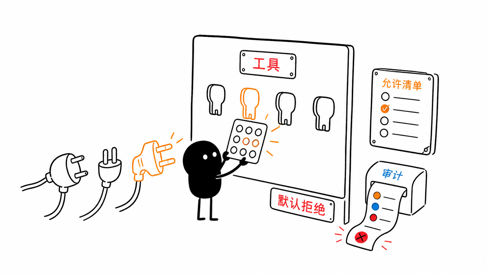 小黑用企业允许清单检查并放行经过批准的工具插头